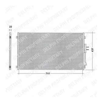Condenseur, climatisation DELPHI TSP0225507