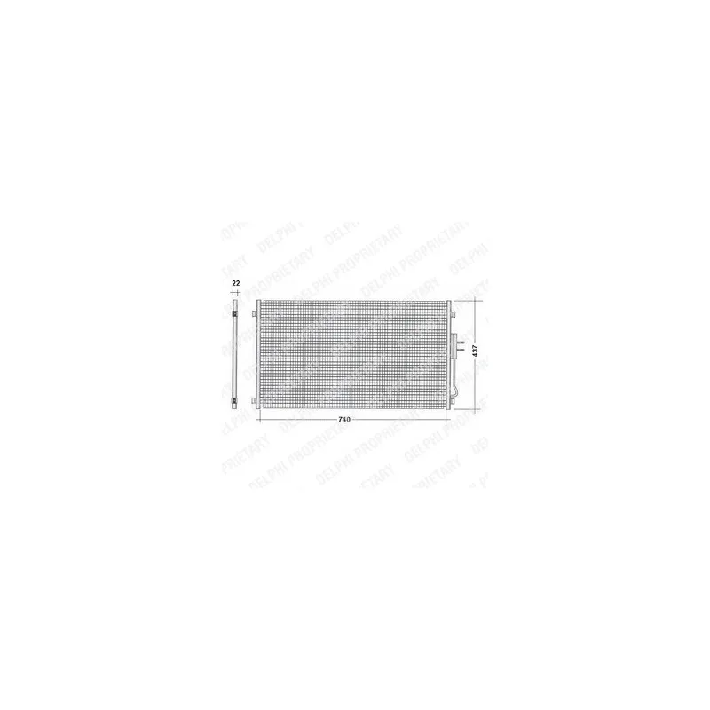 Condenseur, climatisation DELPHI TSP0225507