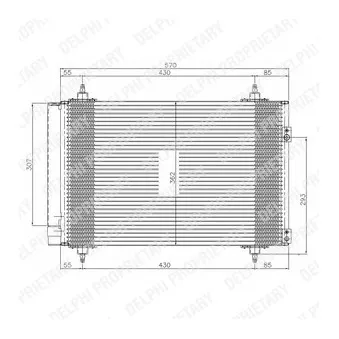 Condenseur, climatisation DELPHI TSP0225548
