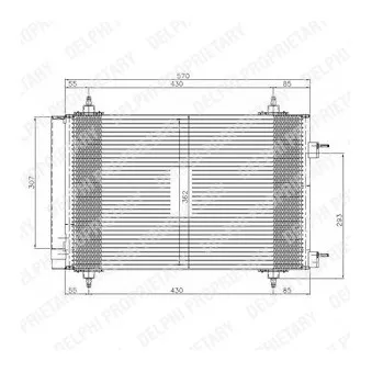 Condenseur, climatisation DELPHI TSP0225549