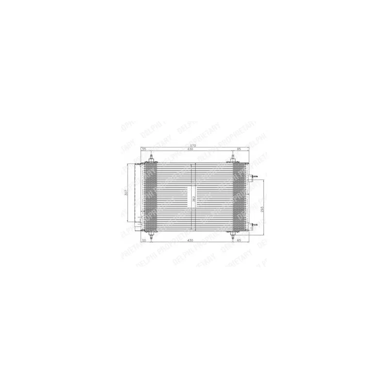 Condenseur, climatisation DELPHI TSP0225549