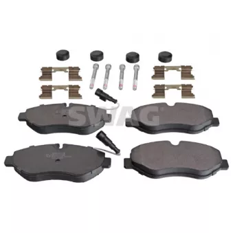 Jeu de 4 plaquettes de frein avant SWAG