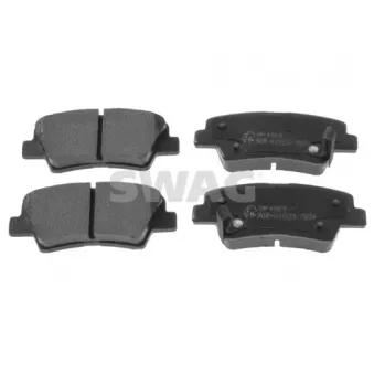 Jeu de 4 plaquettes de frein arrière SWAG