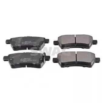 Jeu de 4 plaquettes de frein arrière SWAG