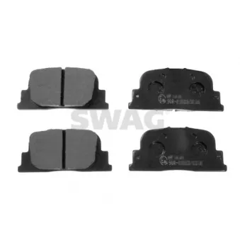 Jeu de 4 plaquettes de frein arrière SWAG 33 10 6372