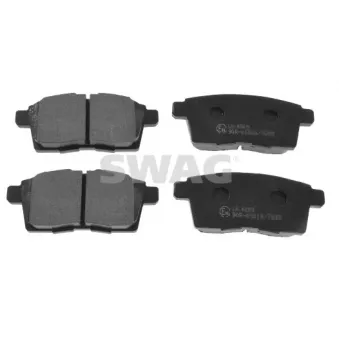 Jeu de 4 plaquettes de frein arrière SWAG