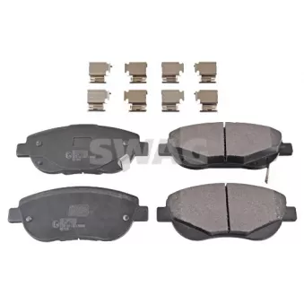 Jeu de 4 plaquettes de frein avant SWAG