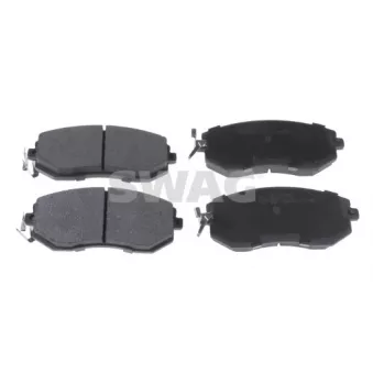 Jeu de 4 plaquettes de frein avant SWAG