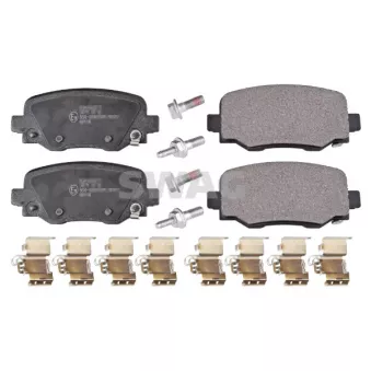 Jeu de 4 plaquettes de frein arrière SWAG