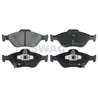 Jeu de 4 plaquettes de frein avant SWAG