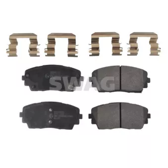 Jeu de 4 plaquettes de frein avant SWAG
