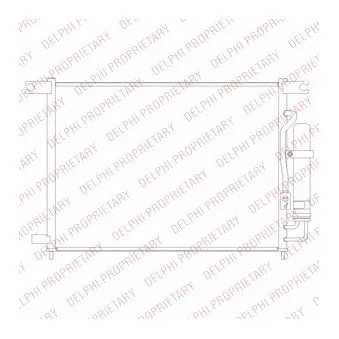 Condenseur, climatisation DELPHI TSP0225694