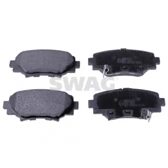 Jeu de 4 plaquettes de frein arrière SWAG