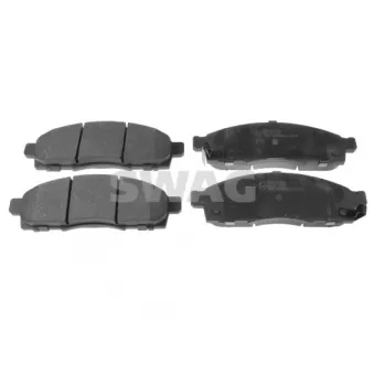 Jeu de 4 plaquettes de frein avant SWAG
