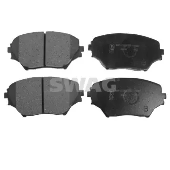 Jeu de 4 plaquettes de frein avant SWAG