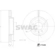 Jeu de 2 disques de frein avant SWAG 33 10 6928 - Visuel 3