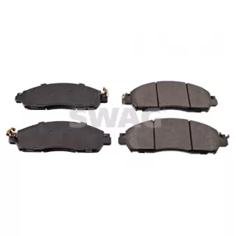 Jeu de 4 plaquettes de frein avant SWAG