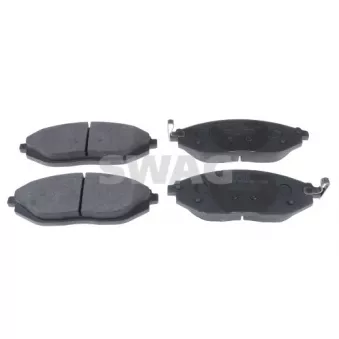 Jeu de 4 plaquettes de frein avant SWAG