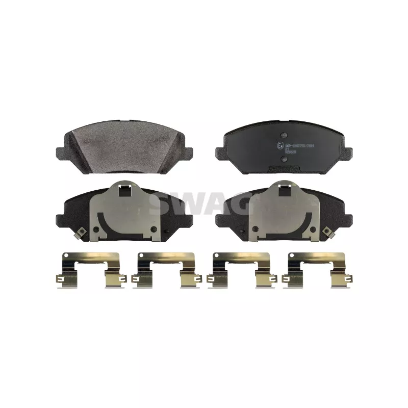 Jeu de 4 plaquettes de frein avant SWAG 33 10 7187