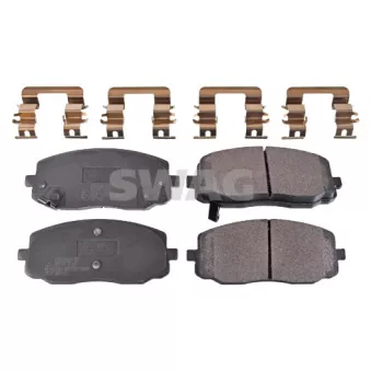 Jeu de 4 plaquettes de frein avant SWAG 33 10 7280