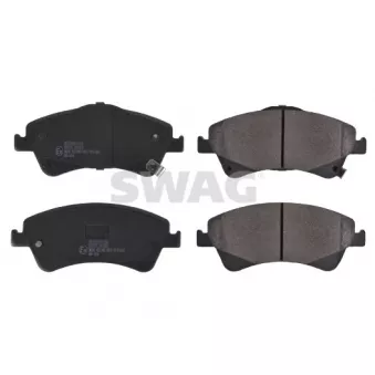Jeu de 4 plaquettes de frein avant SWAG 33 10 7282