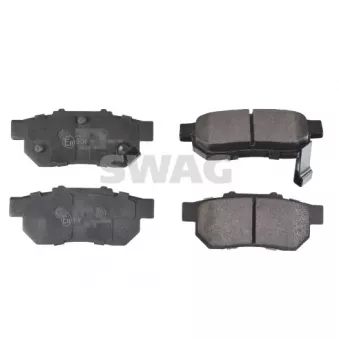 Jeu de 4 plaquettes de frein arrière SWAG