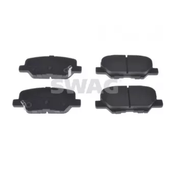 Jeu de 4 plaquettes de frein arrière SWAG
