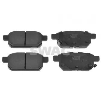 Jeu de 4 plaquettes de frein arrière SWAG