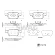 Jeu de 4 plaquettes de frein avant SWAG 33 10 7334 - Visuel 2