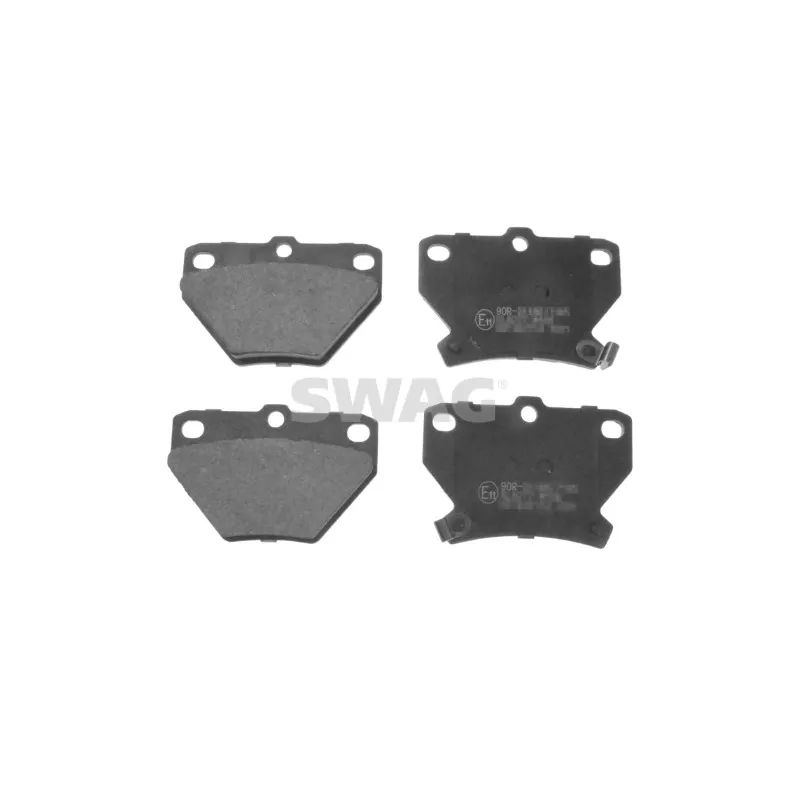 Jeu de 4 plaquettes de frein arrière SWAG 33 10 7341