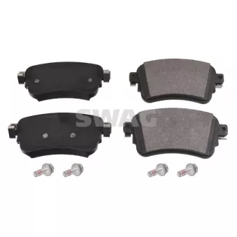Jeu de 4 plaquettes de frein arrière SWAG