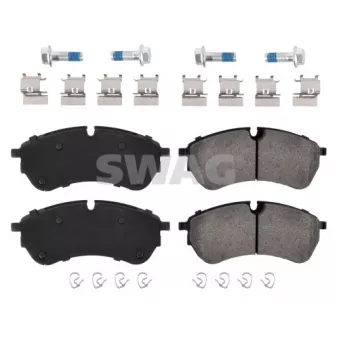 Jeu de 4 plaquettes de frein avant SWAG