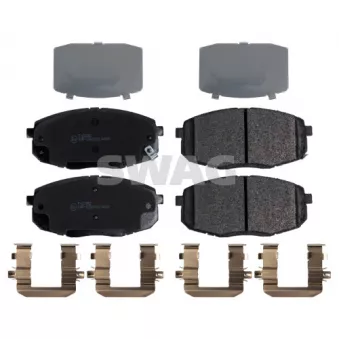 Jeu de 4 plaquettes de frein avant SWAG 33 10 7495