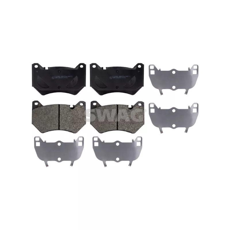 Jeu de 4 plaquettes de frein avant SWAG 33 10 7501