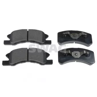 Jeu de 4 plaquettes de frein avant SWAG