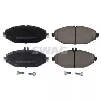 Jeu de 4 plaquettes de frein avant SWAG