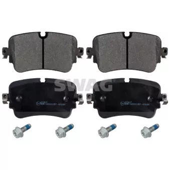 Jeu de 4 plaquettes de frein arrière SWAG