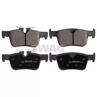Jeu de 4 plaquettes de frein arrière SWAG