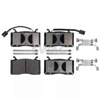 Jeu de 4 plaquettes de frein avant SWAG