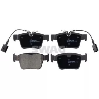 Jeu de 4 plaquettes de frein arrière SWAG