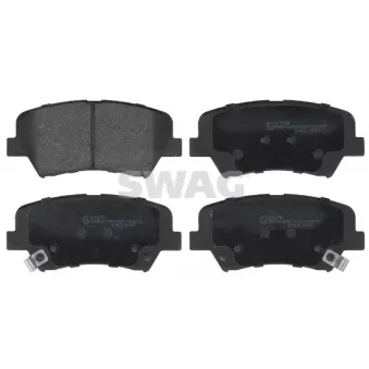 Jeu de 4 plaquettes de frein avant SWAG