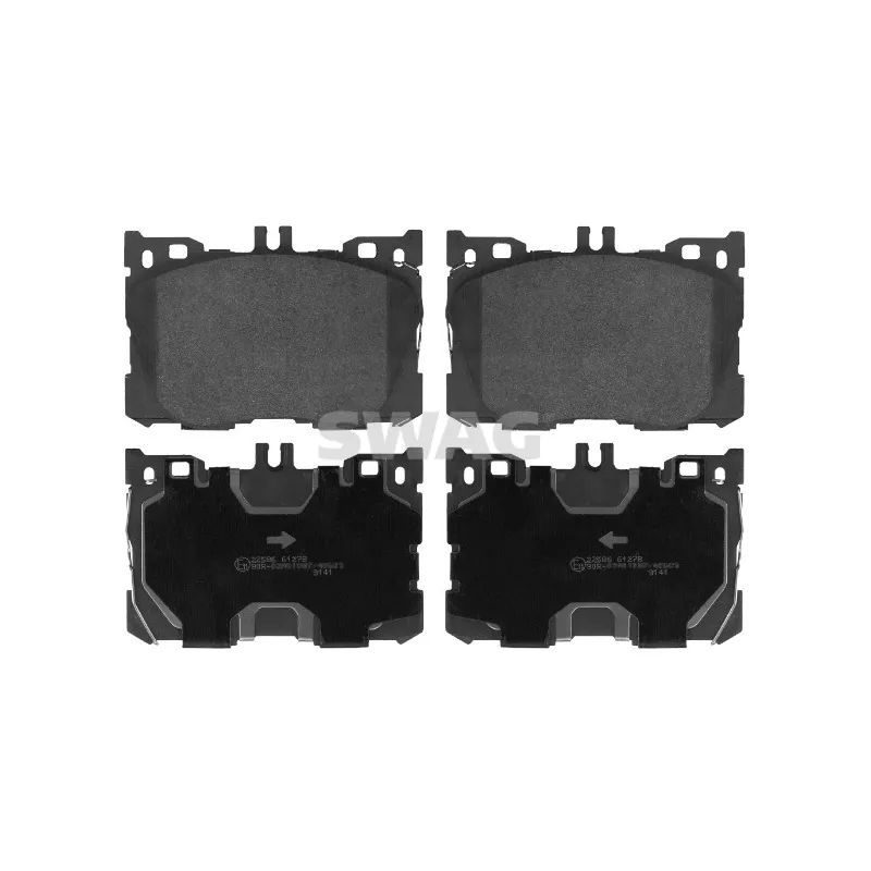 Jeu de 4 plaquettes de frein avant SWAG 33 10 7633