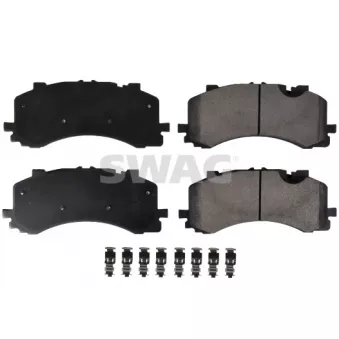 Jeu de 4 plaquettes de frein avant SWAG