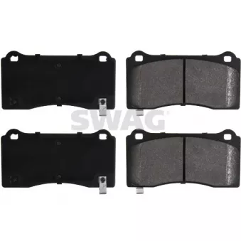 Jeu de 4 plaquettes de frein avant SWAG