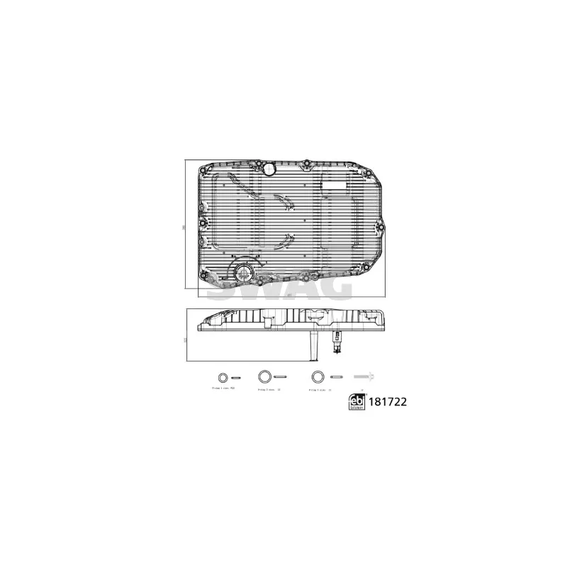 Filtre hydraulique, boîte automatique SWAG 33 10 8388