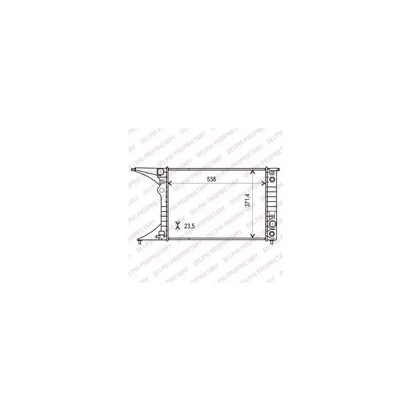 Radiateur, refroidissement du moteur DELPHI TSP0524006