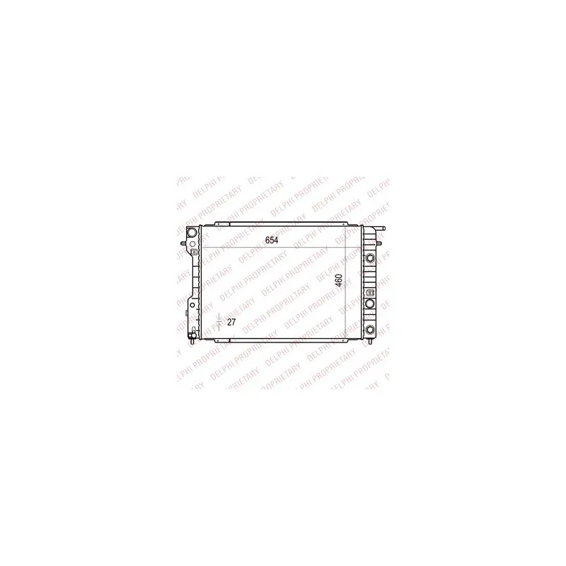 Radiateur, refroidissement du moteur DELPHI TSP0524008