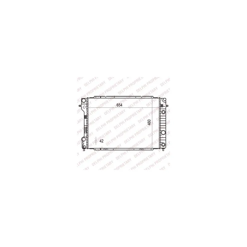 Radiateur, refroidissement du moteur DELPHI TSP0524010