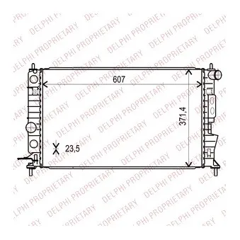 Radiateur, refroidissement du moteur DELPHI TSP0524012