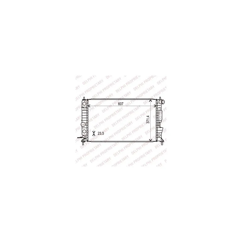 Radiateur, refroidissement du moteur DELPHI TSP0524012